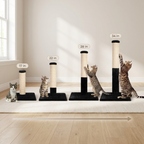4 in 1 Scratching post - Black Faux Fur