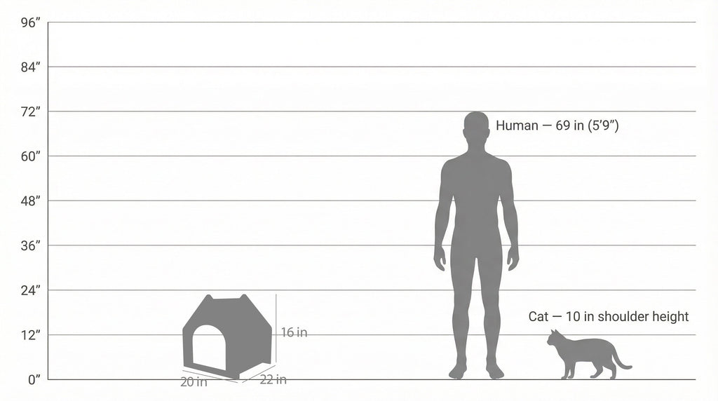 The Noba Cottage Scratchable Cat House