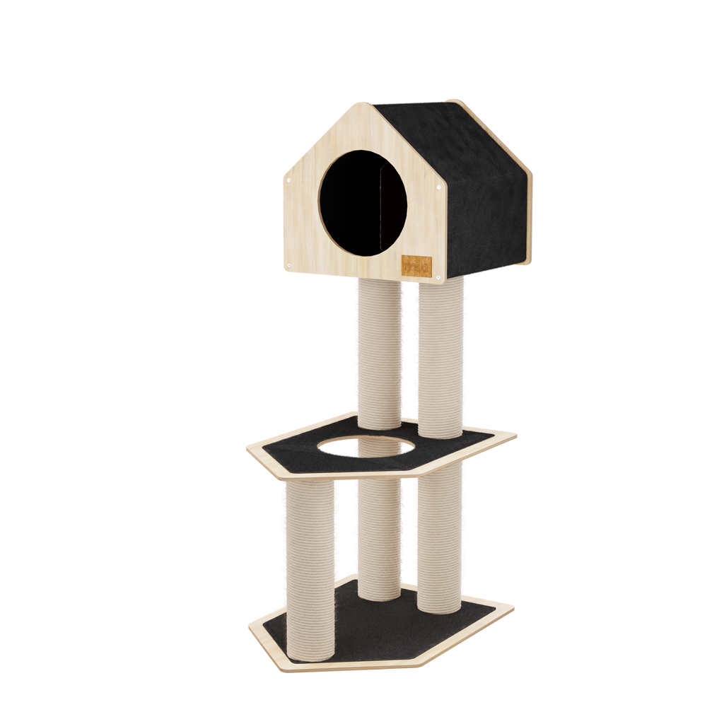 Condo Hideout - 2-Level Deluxe Cat Tree