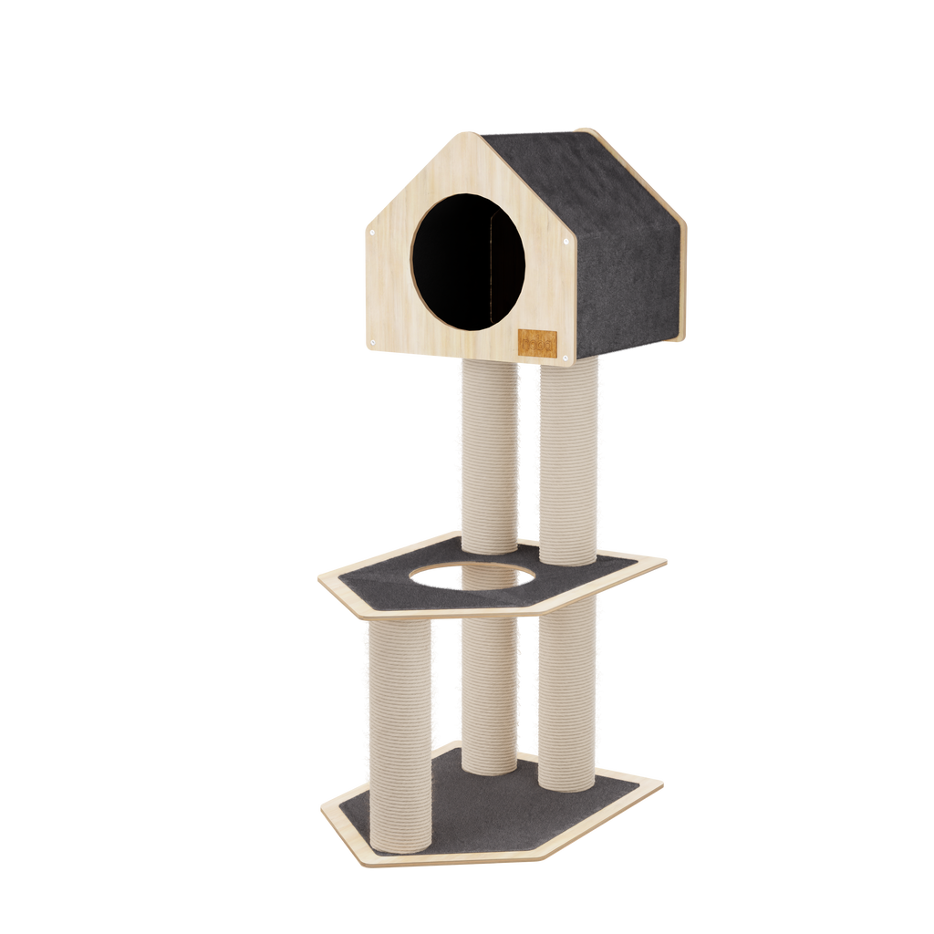 Condo Hideout - 2-Level Deluxe Cat Tree