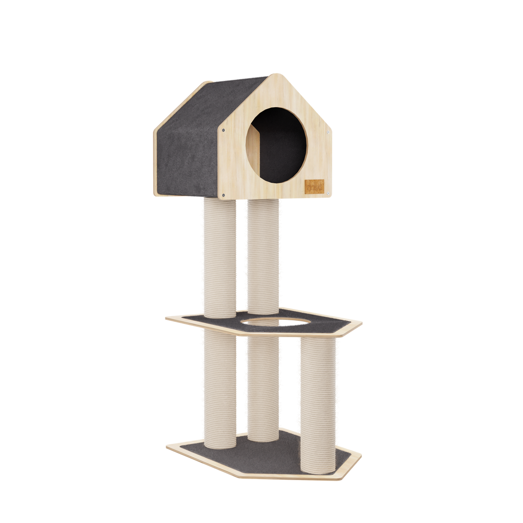 Condo Hideout - 2-Level Deluxe Cat Tree