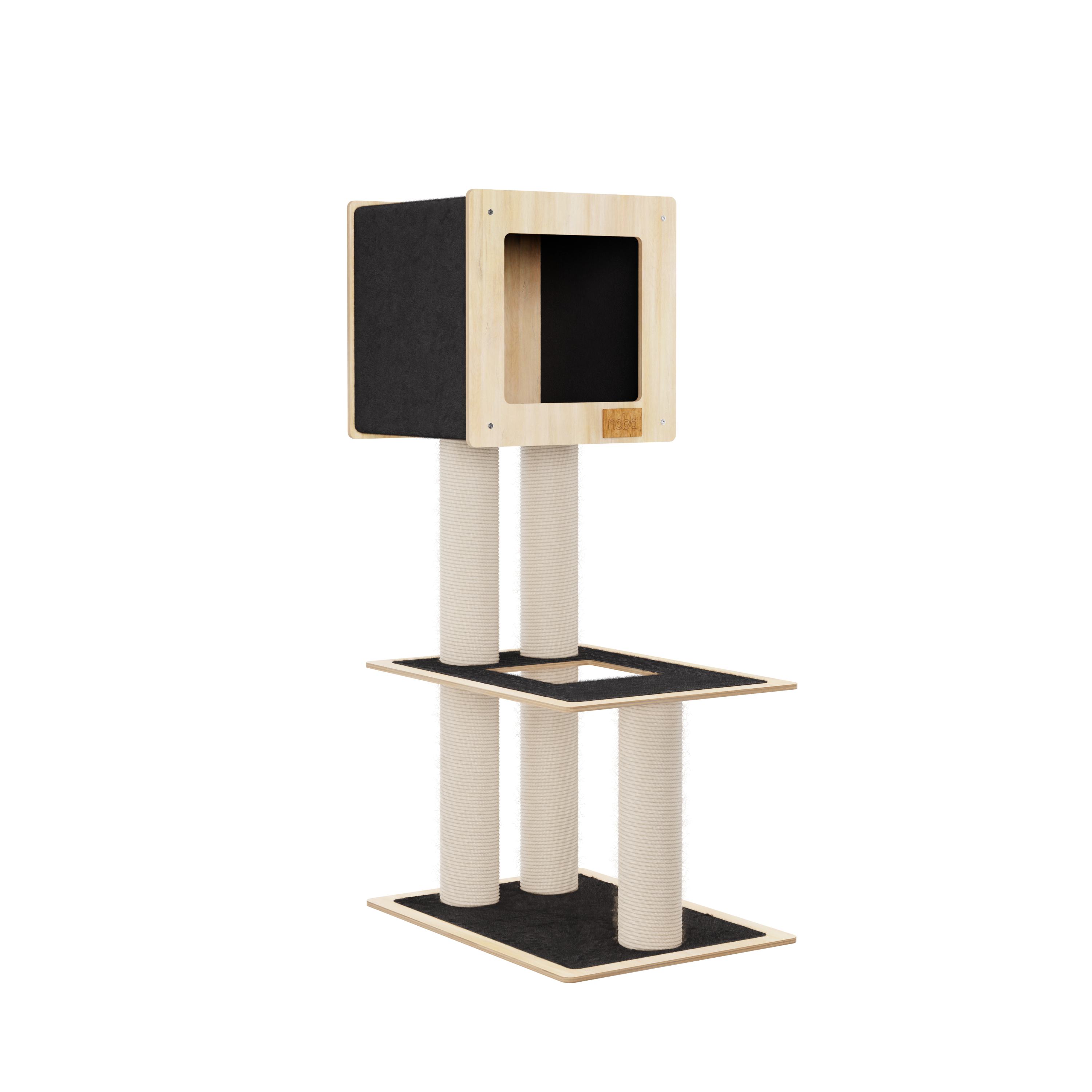 Hut Hideout - 2-Level Deluxe Cat Tree