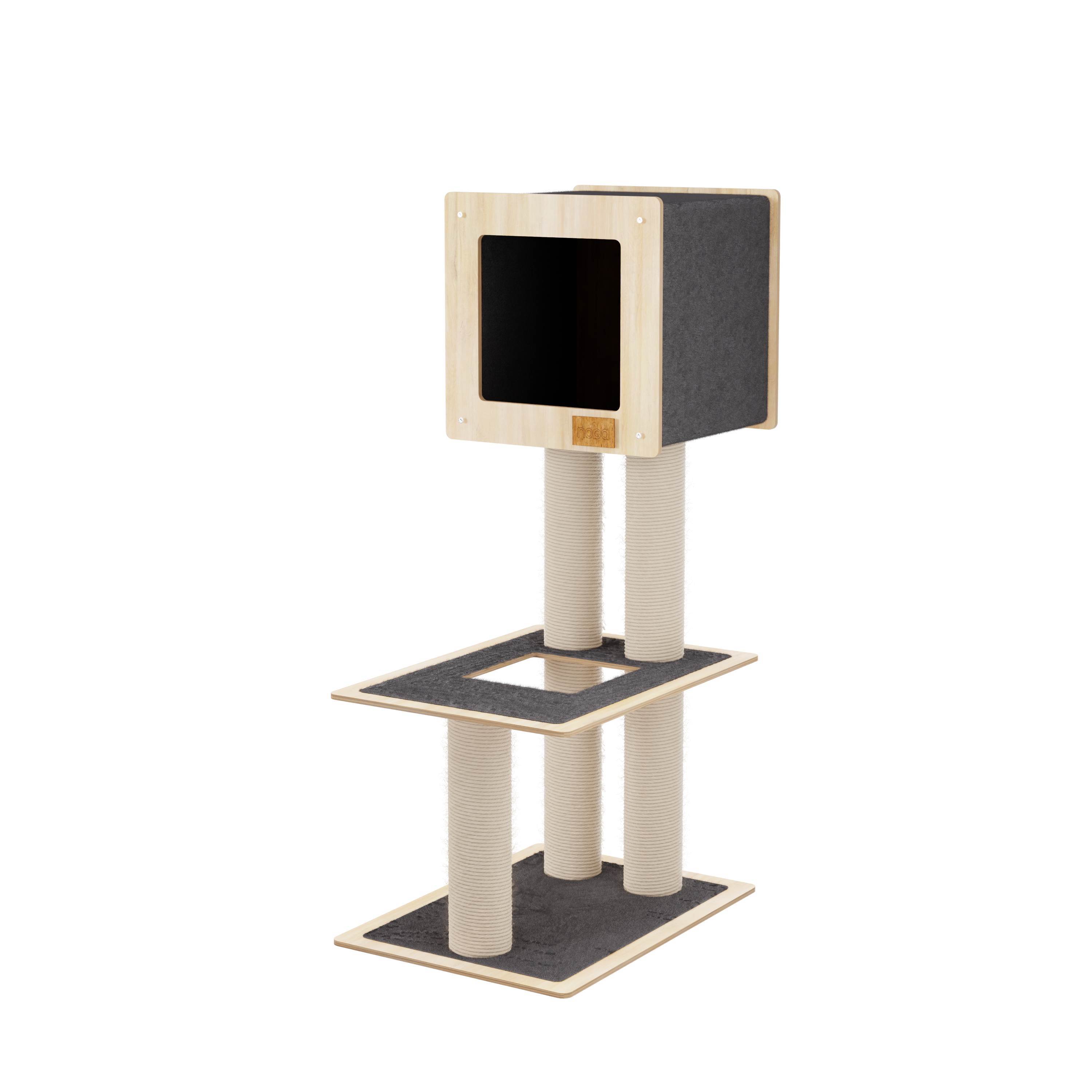 Hut Hideout - 2-Level Deluxe Cat Tree