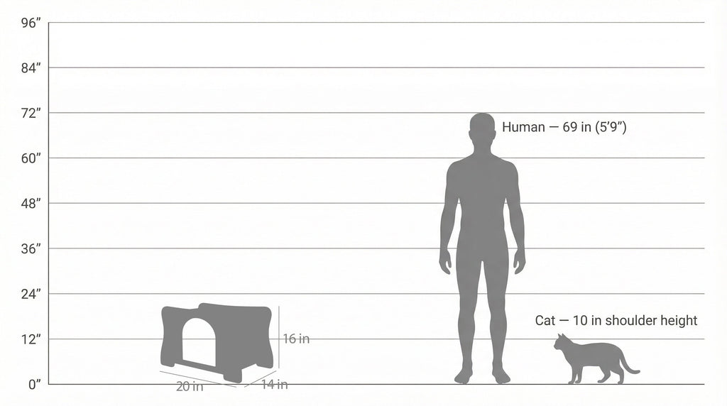 The Hammock Scratchable Cat House