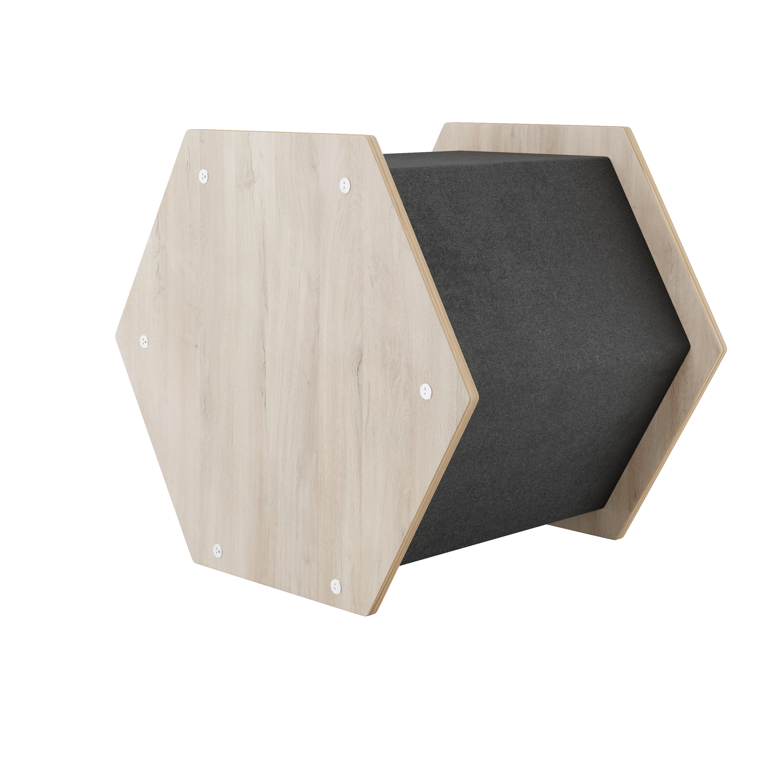 The Hexagone Scratchable Cat House