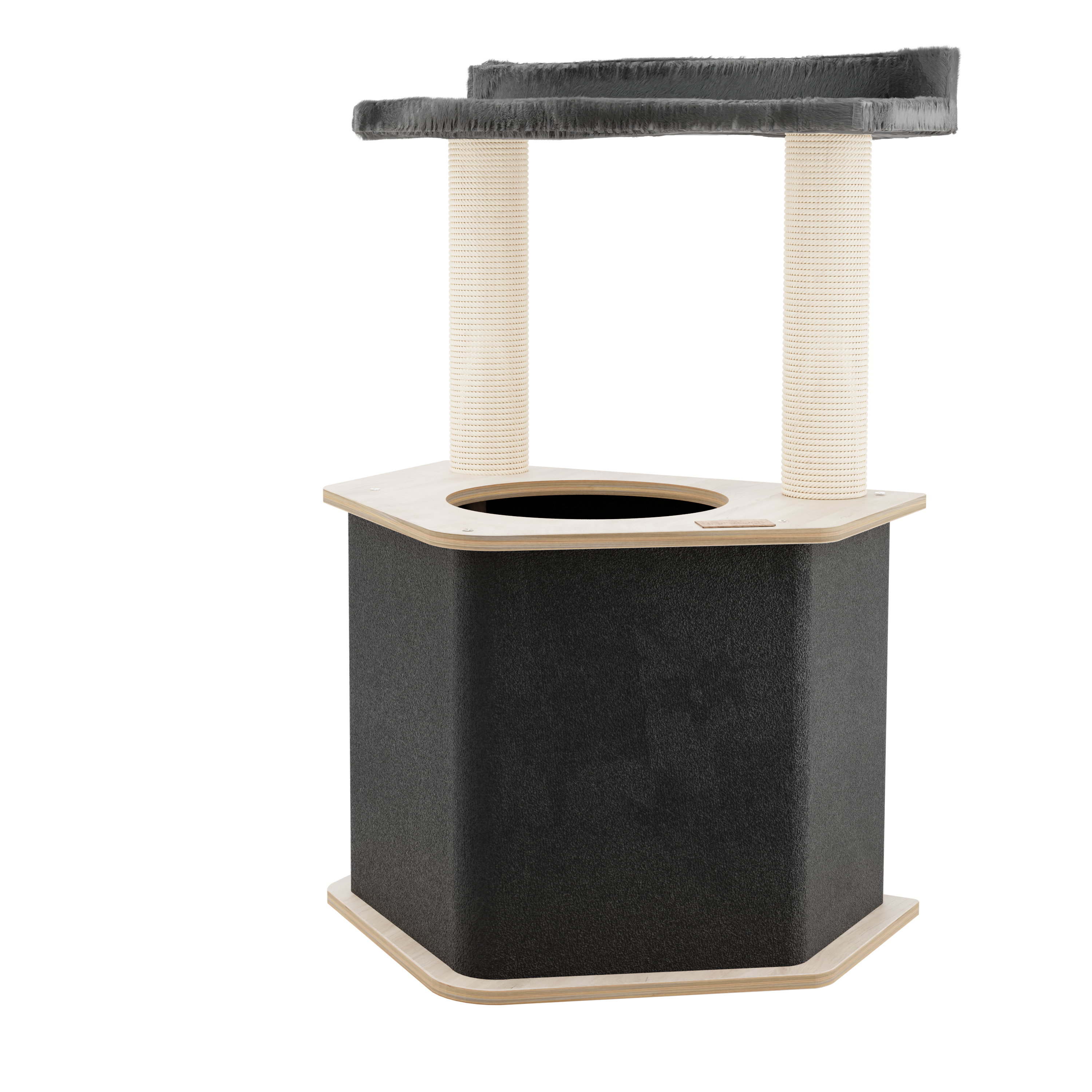 The Lodge Hideout - 2-Level Cat Tree