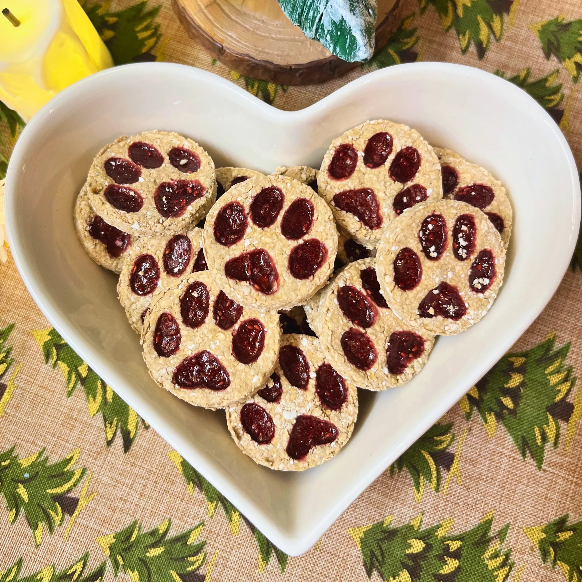 Pawprint Jam Cookies