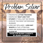 "Triple Bunny Head" Hay Feeder & Litter Box