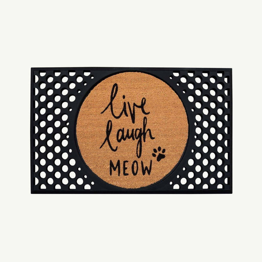 live laugh meow convertible entrance doormat