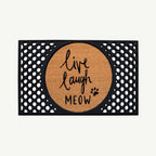 live laugh meow convertible entrance doormat