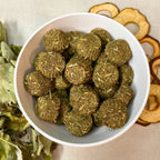 Peppermint Pear Hay Bites for Rabbits