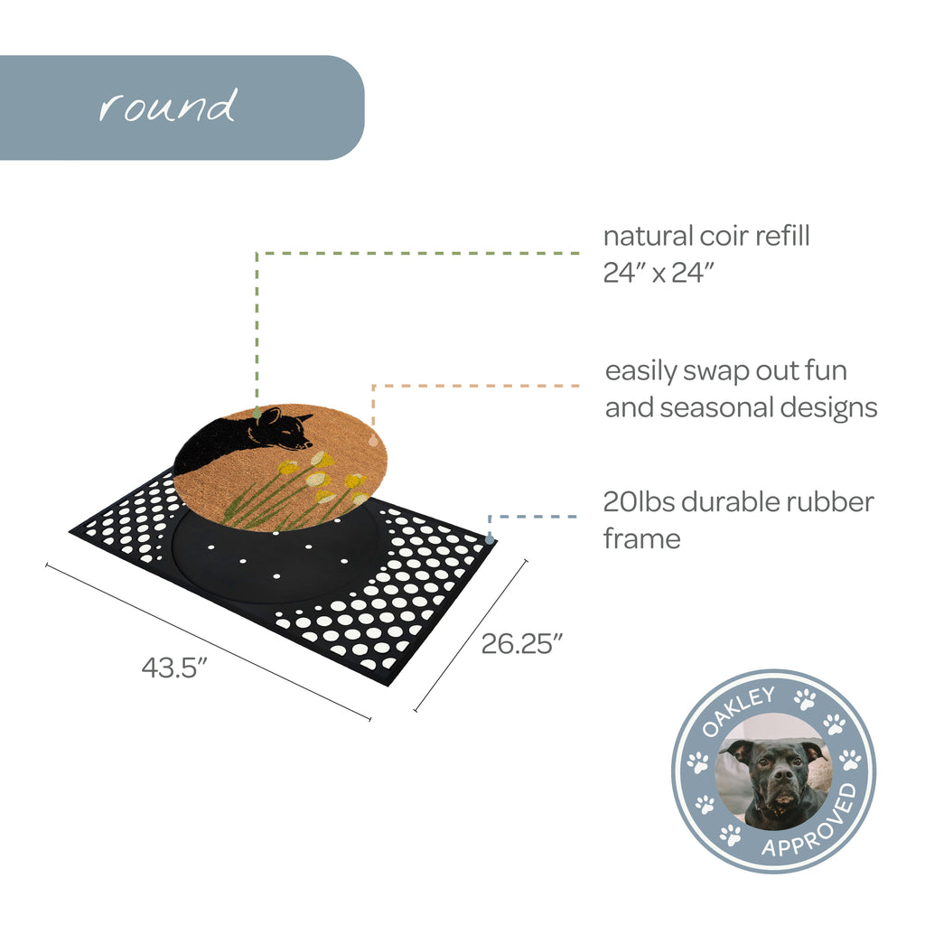 spring dog convertible entrance doormat