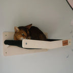 Noba Mural Wall-Mounted Scratchable Cat Hammock – Black & Grey