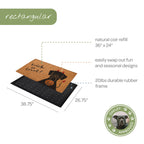 trick or treat + dog convertible entrance doormat