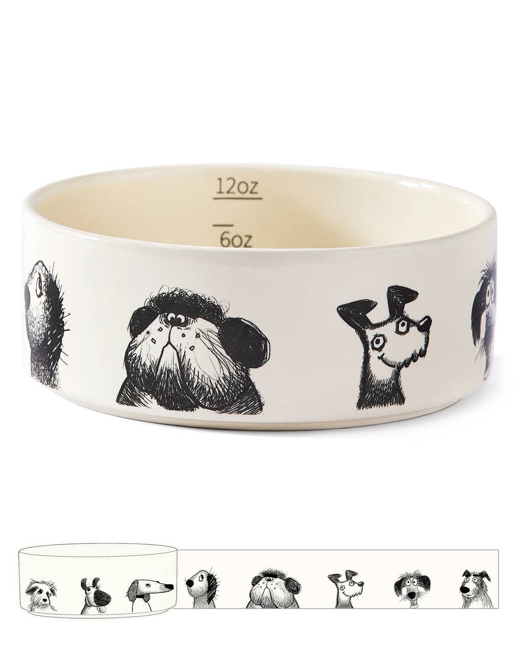 Ceramic Pet Bowl – Set of 2