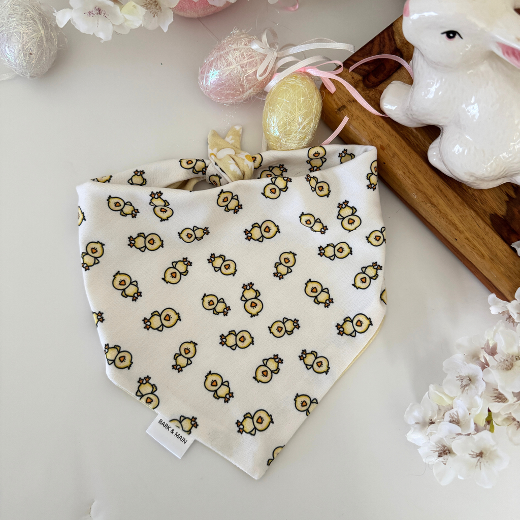 Bark & Main - Chicks and Daisies Reversible Dog Bandana