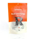 Rawbone Premium Beef Liver Krisps – 75 g