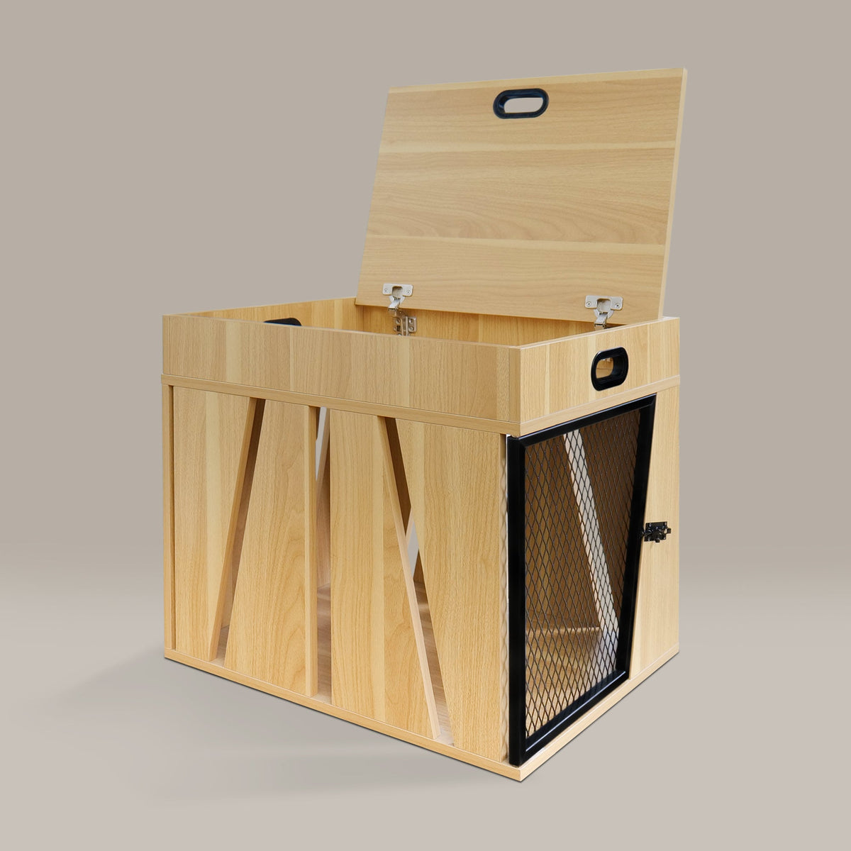 Penny Dog Crate Side Table with Storage