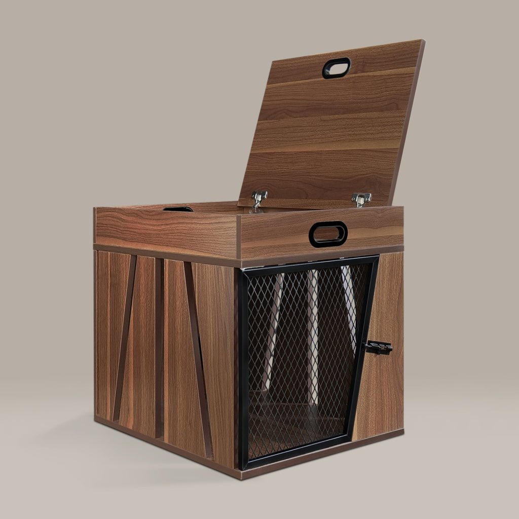 Penny Dog Crate Side Table with Storage