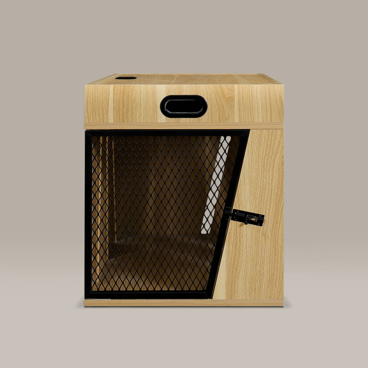 Penny Dog Crate Side Table with Storage