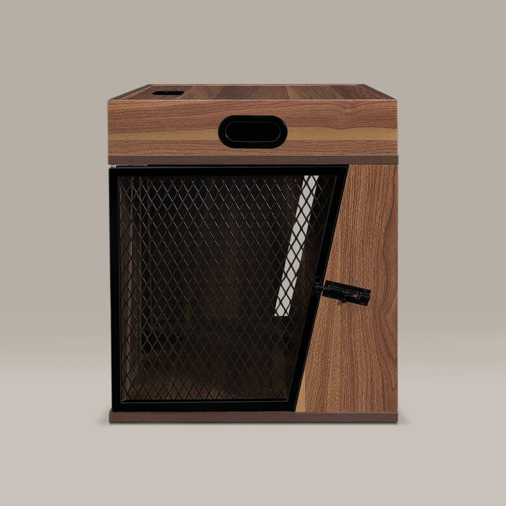 Penny Dog Crate Side Table with Storage