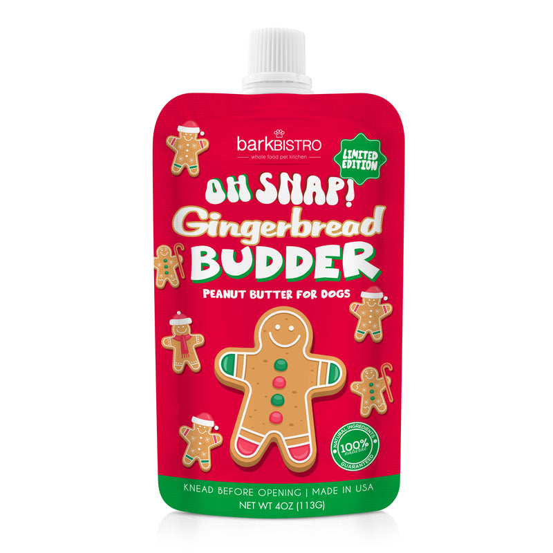Bark Bistro - Limited Edition Oh Snap! Gingerbread Holiday Buddy Budder 