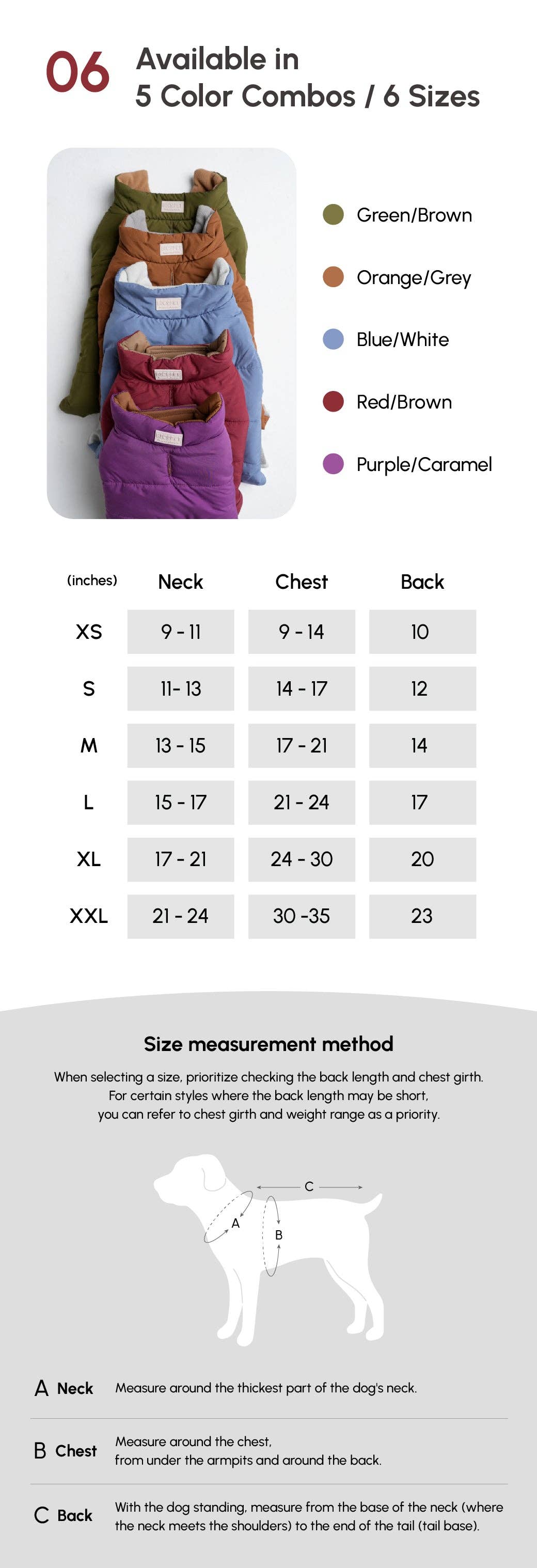 Reversible Dog Vest Jacket -  Red Brown