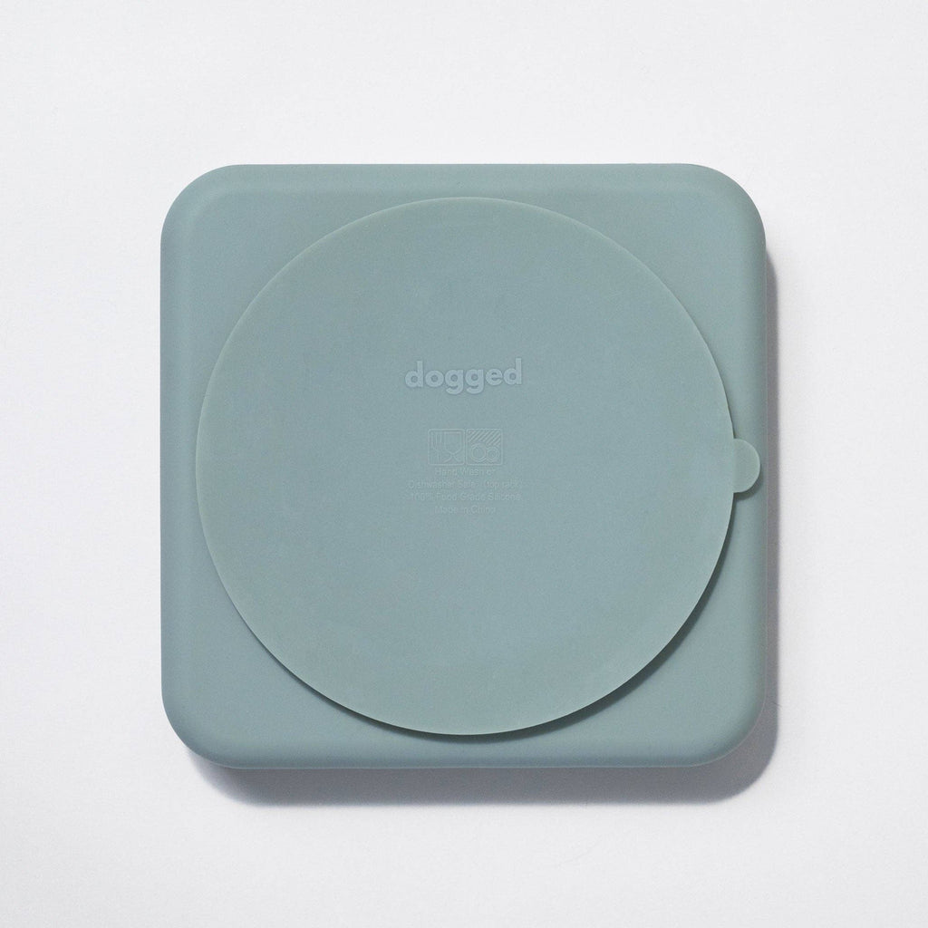 Argyle slow feeder bowl - seafoam