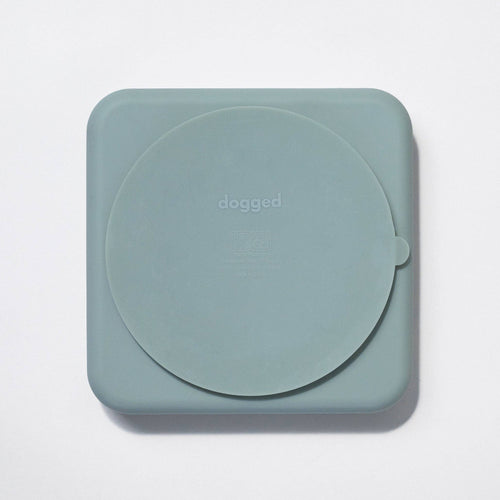 Argyle slow feeder bowl - seafoam