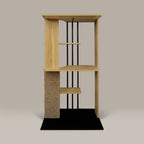 Cali Cat Tree Floor Lamp – Platforms, Scratcher & LED Light