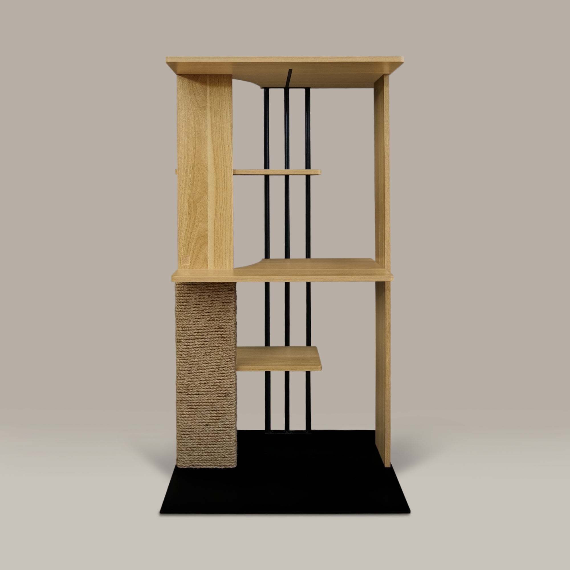 Cali Cat Tree Floor Lamp – Platforms, Scratcher & LED Light