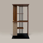 Cali Cat Tree Floor Lamp – Platforms, Scratcher & LED Light