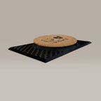 Cat + Feet = Home Round Doormat Set – Convertible Two-Piece System
