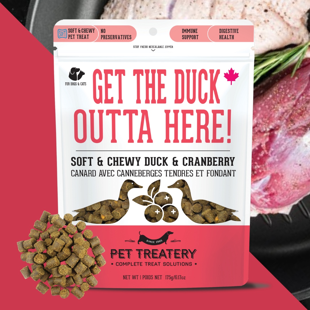 Duck & Cranberry Soft Dog Treats: Chewy & All-Natural