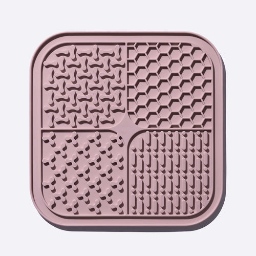Awoo Smoosh Lick Mat – Mauve & Sage
