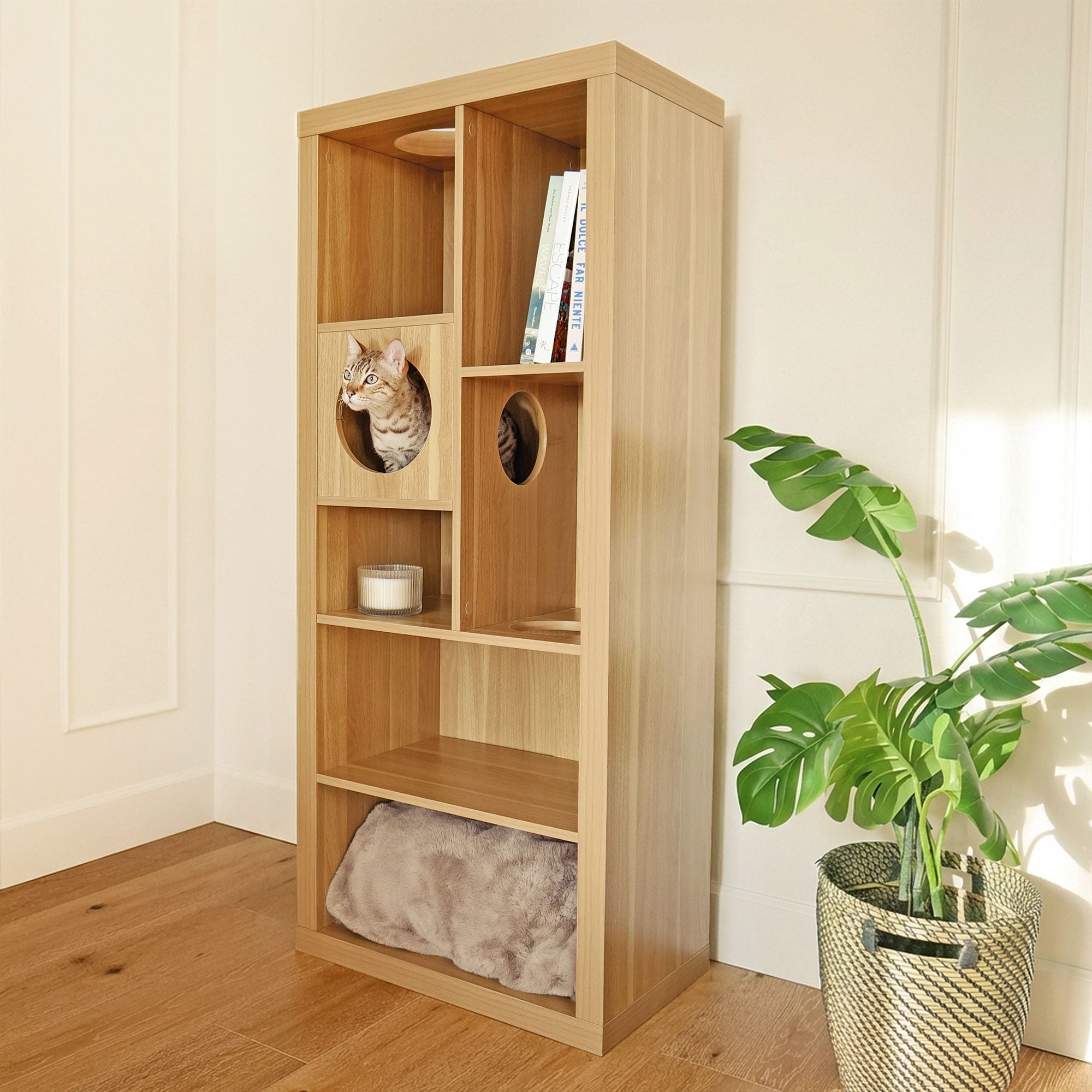 cliff jr.- cat tree bookshelf