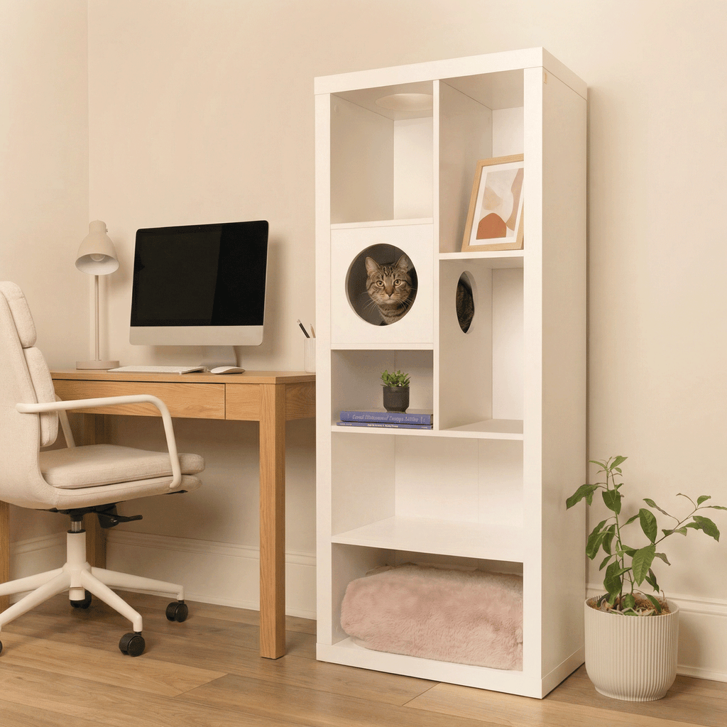 cliff jr.- cat tree bookshelf