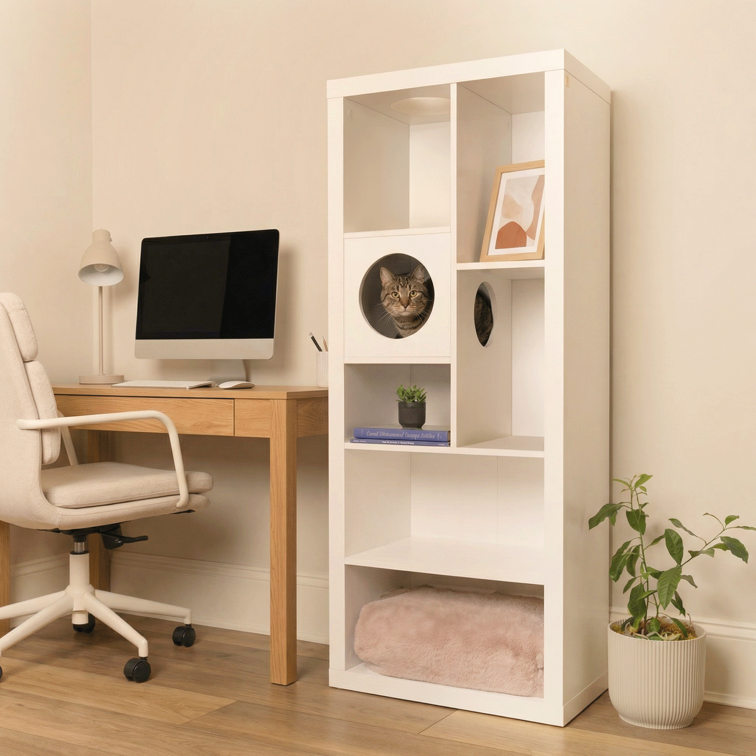 cliff jr.- cat tree bookshelf