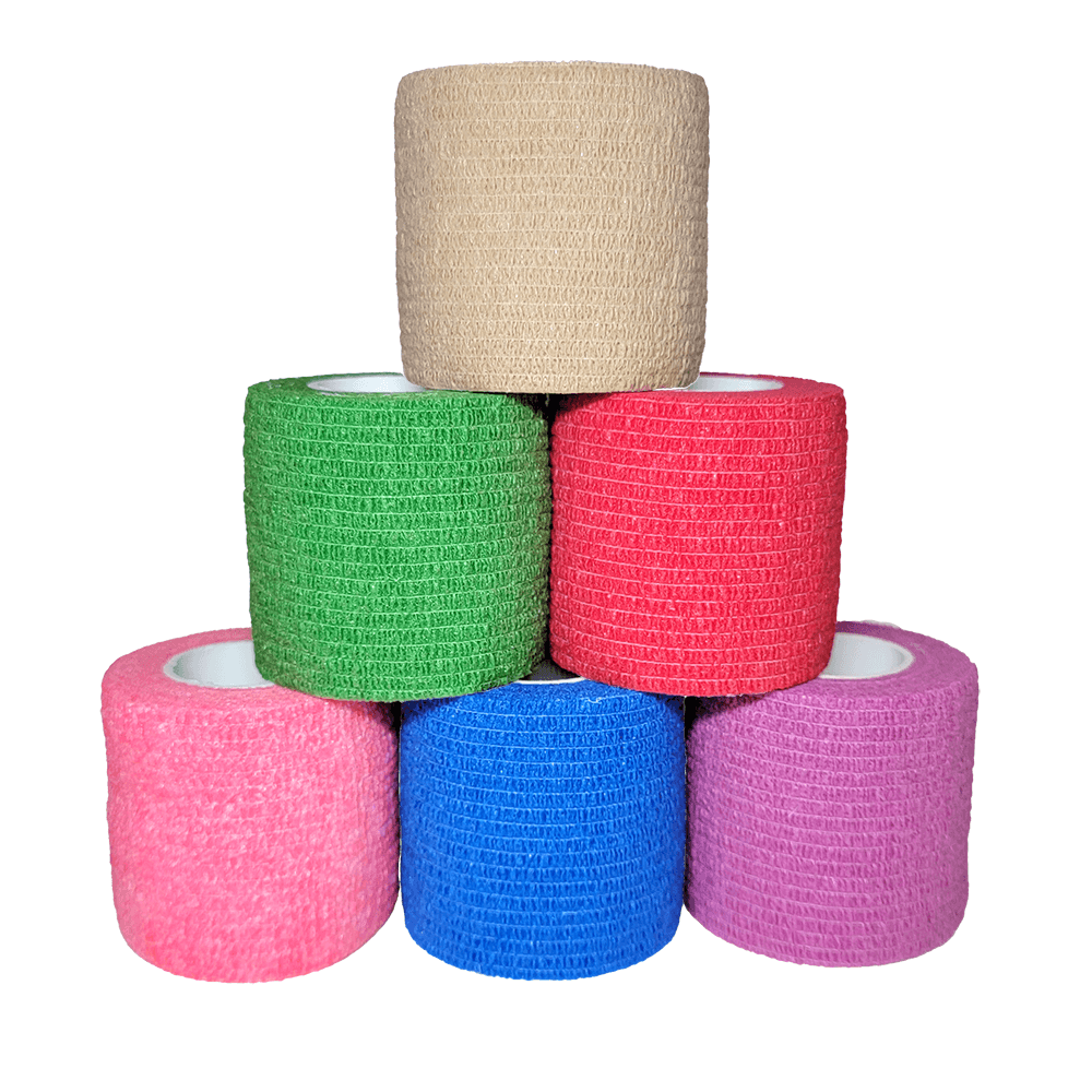 Cohesive Bandage, 2" x 5 YD, Self-Adhering Wrap Bandage