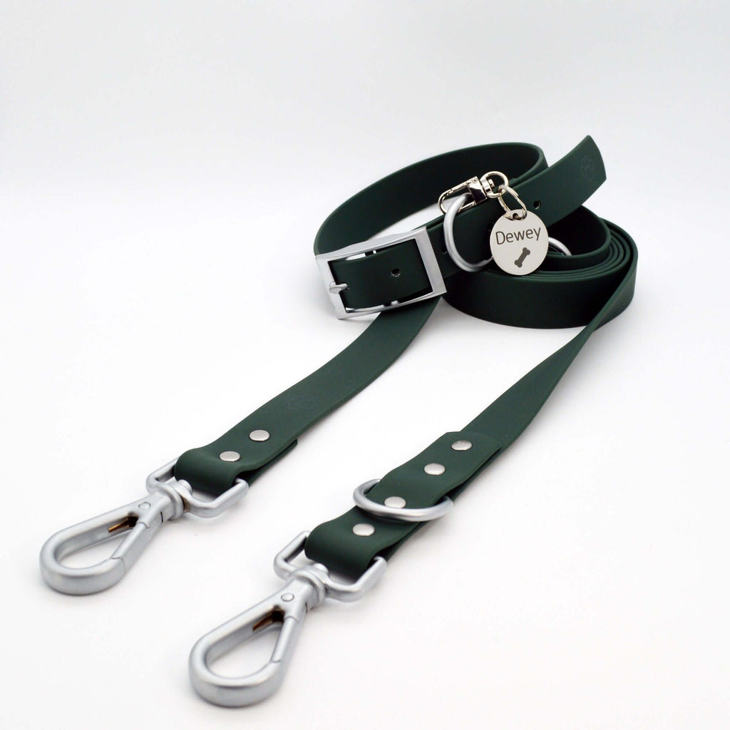 Waterproof Dog Walk Combo – Collar, Leash & Tag
