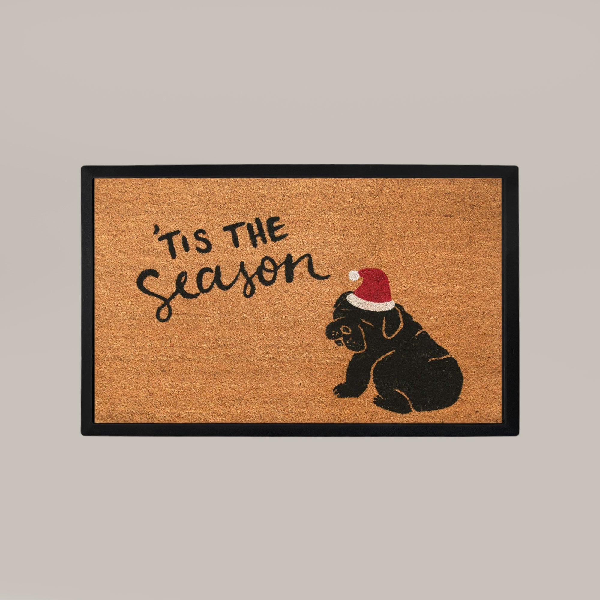 Christmas Dog Rectangular Doormat Set – Convertible Two-Piece System