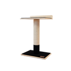 Noba Modern Plywood Cat Tree – 1 Tier, Fique Rope, Black, White & Grey