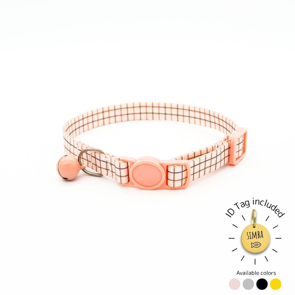 Minimalist Breakaway Cat Collar with ID Tag