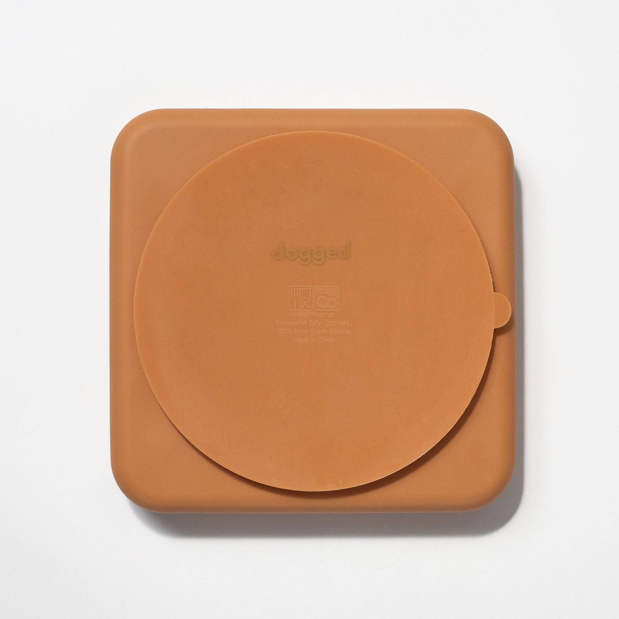 Argyle slow feeder bowl - nutmeg