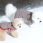 JamJam Stripe All-In-One Dog Jumpsuit – Black
