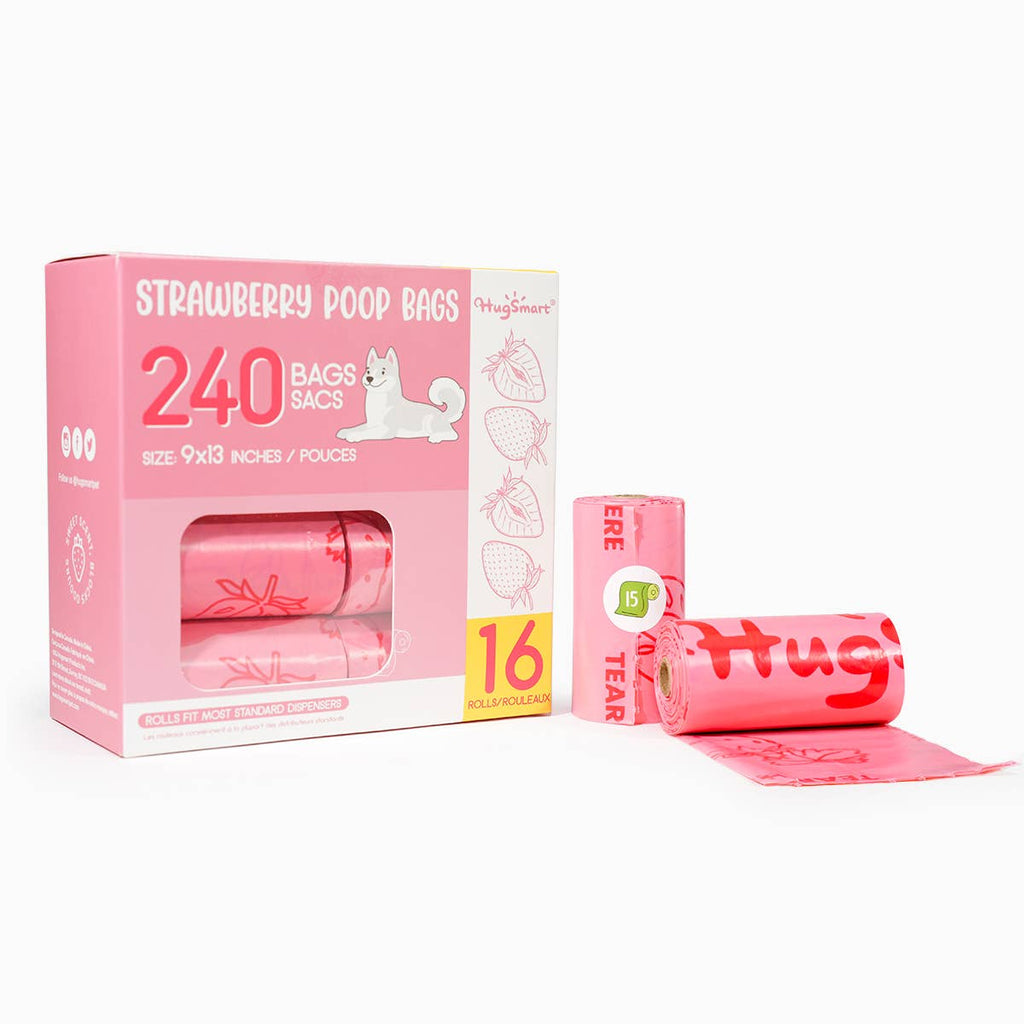 Poop  Bag | Strawberry  Poop Bags 16pack