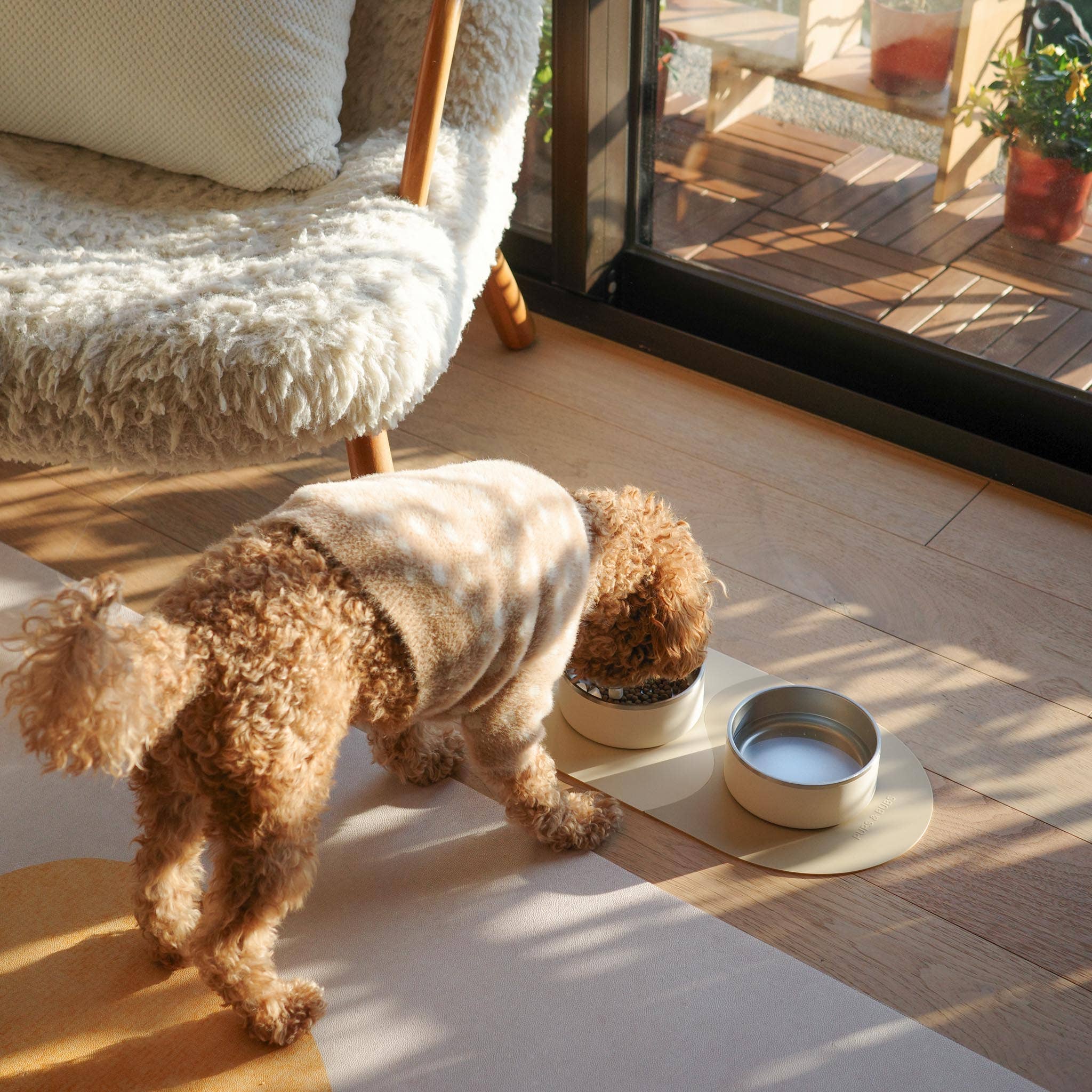 Puzzle Placemat – Wave-Shaped Silicone Dog Bowl Mat
