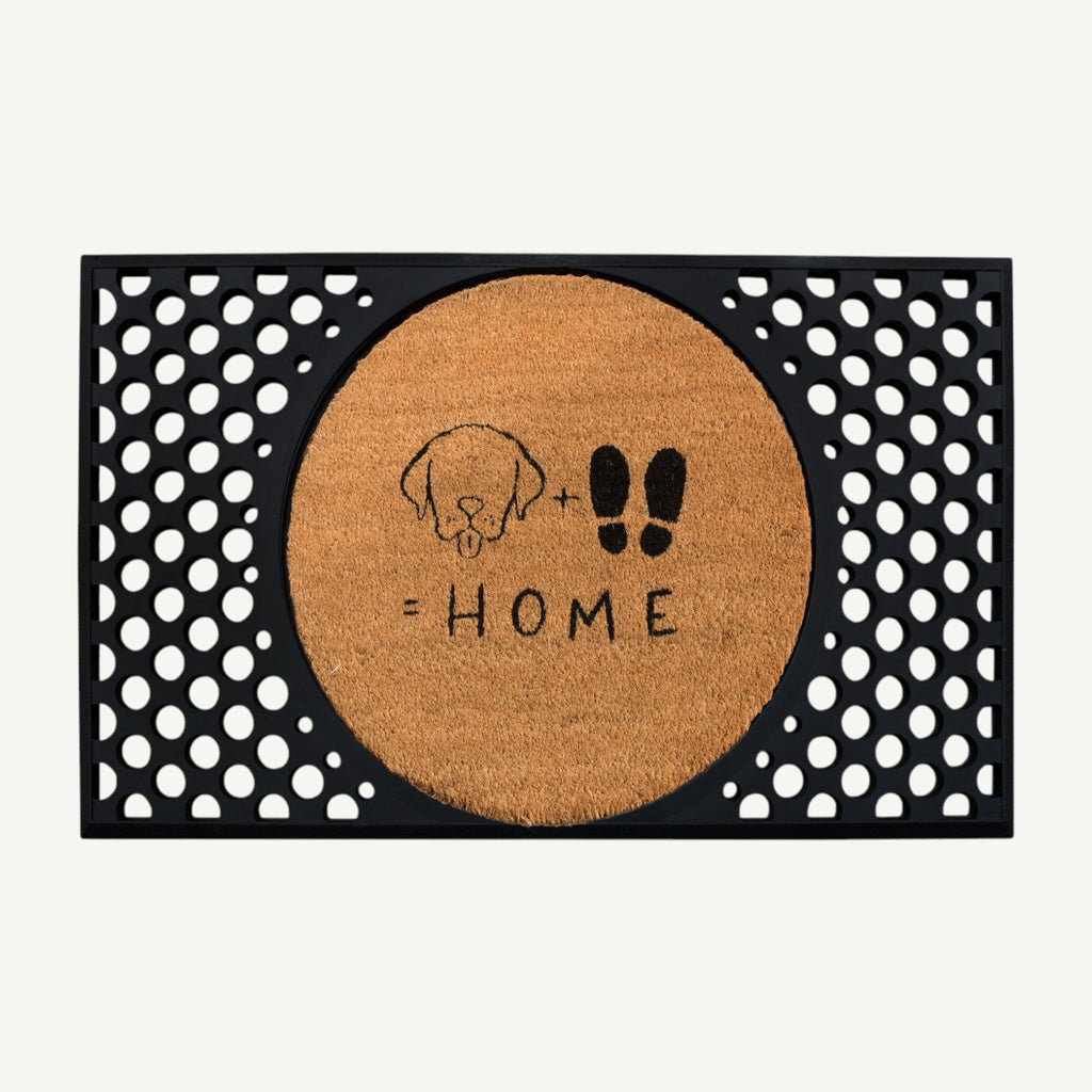 dog + feet = home convertible entrance doormat