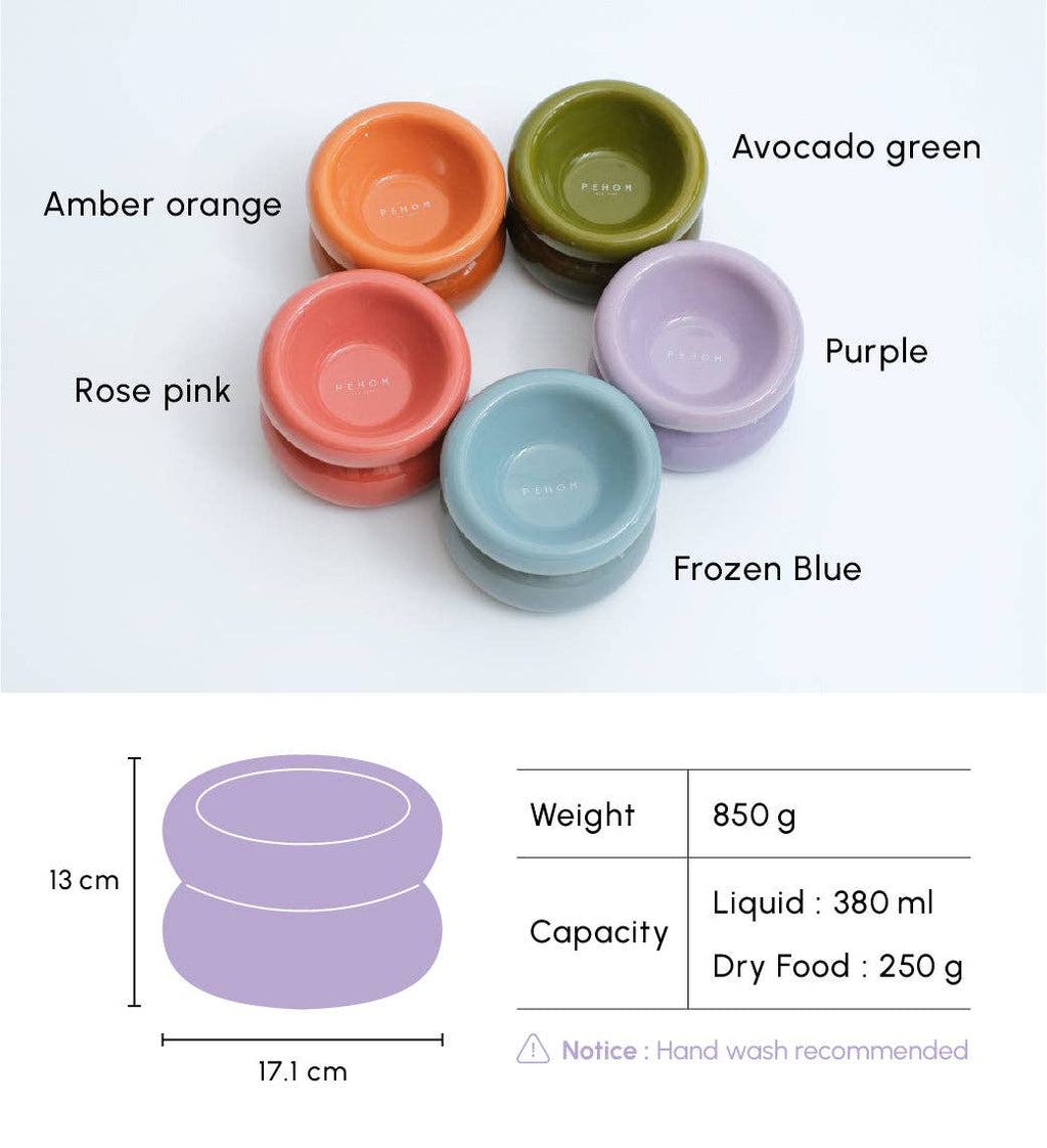 PEHOM Soufflé Pet Bowl –  - Purple