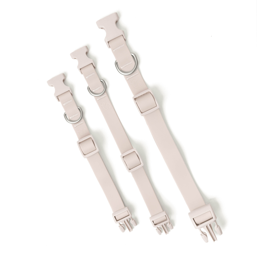 Waterproof & Adjustable Dog Collar - Oat
